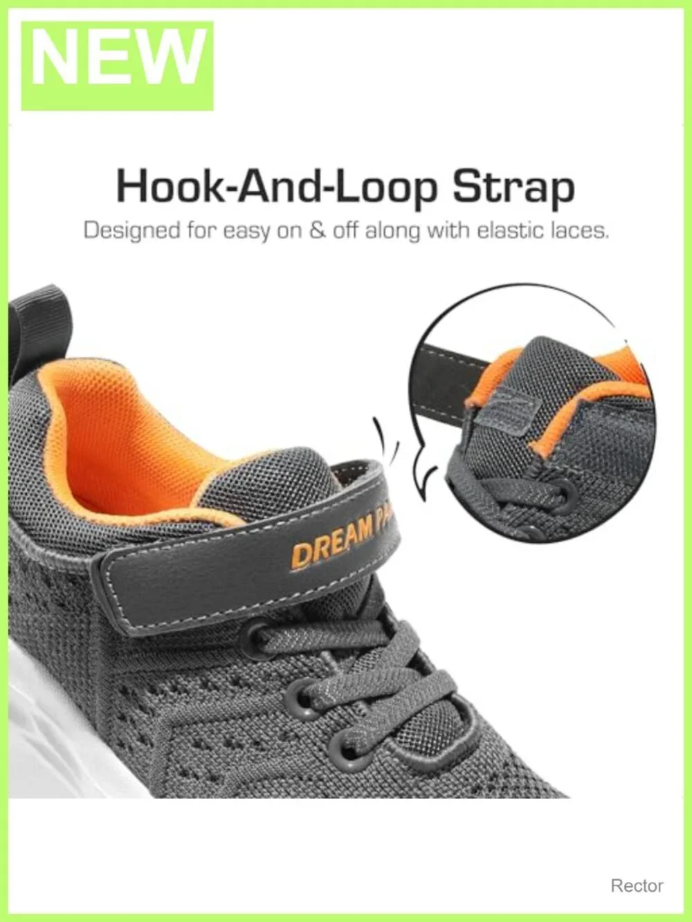 Kids Lightweight Athletic Sneakers Breathable Knit Running Shoes